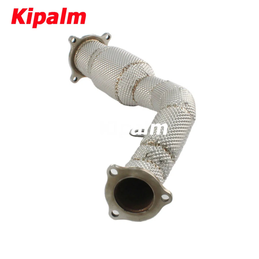 1PC Stainless Steel Performance Downpipe with Heat Shield for Audi A4/A5 2.0T B8/B8.5 2009-2015