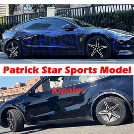 18/19 inch Patrick Star Wheel Cover Fits for Tesla Model 3 Y Protection Cover Hubcap Replacement Kits
