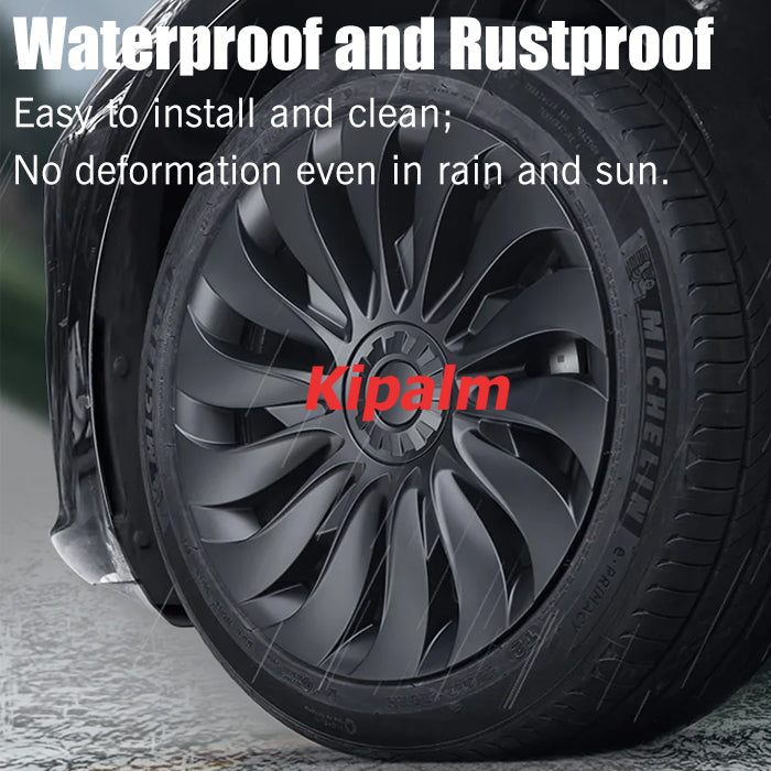 4PCS Tesla Model 3 Highland 2023 18 inch Symmetrical Wheel Cover 2024 Replacement Vehicle Hubcaps Accessories