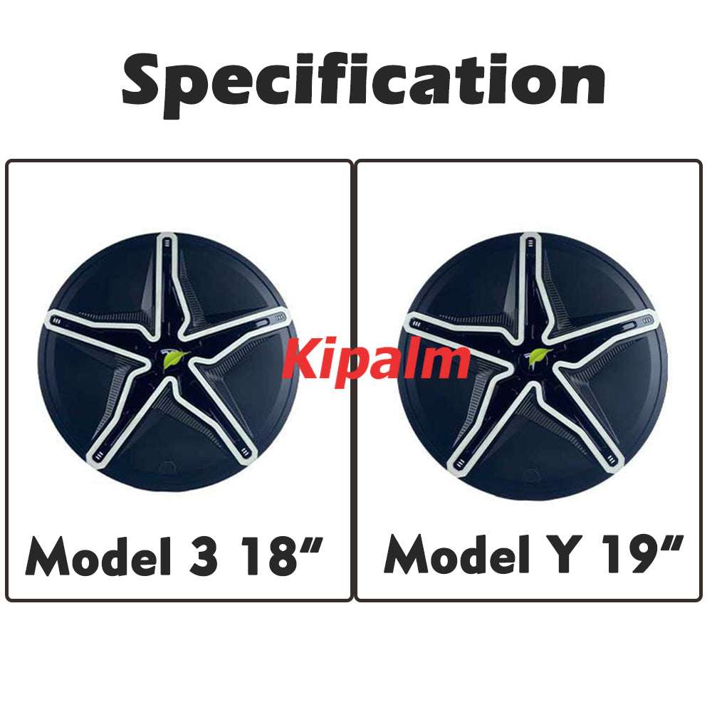 18/19 inch Patrick Star Wheel Cover Fits for Tesla Model 3 Y Protection Cover Hubcap Replacement Kits