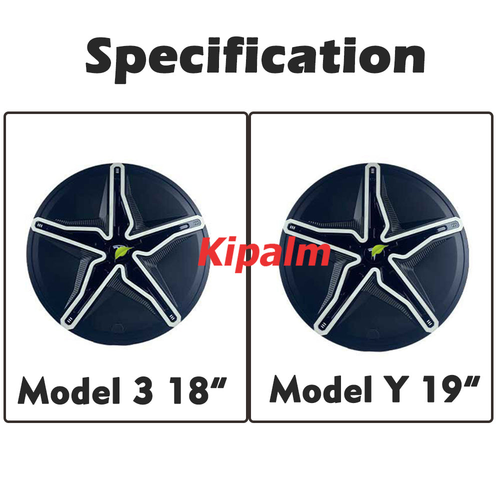 18/19 inch Patrick Star Wheel Cover Fits for Tesla Model 3 Y Protection Cover Hubcap Replacement Kits