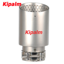 Load image into Gallery viewer, 1PC Honeycomb Holes 304 Stainless Steel Car Muffler Tip Exhaust Pipe System for VW Golf 6 Golf 7 Golf R GTI Tiguan Muffler Cutter