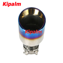 Load image into Gallery viewer, 1PC Burnt Blue 304 Stainless Steel Car Muffler Tip Exhaust Pipe