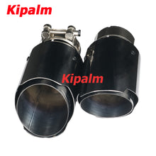 Load image into Gallery viewer, 1PC Universal Titanium Black 304 Stainless Steel Car Muffler Tip Exhaust Pipe