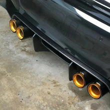 Load image into Gallery viewer, M Performance Y Style Dual Carbon Fiber Gold Stainless Steel Exhaust Pipe End Pipes Muffler Tips for BMW Series