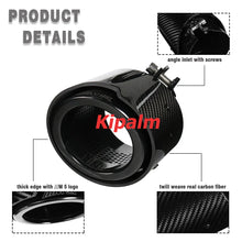 Load image into Gallery viewer, Black Carbon Fiber Exhaust Tips for BMW M5 G90 G99