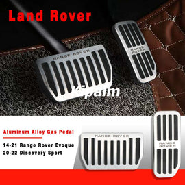 No Drill Gas Brake Pedal for Land Rover Evoque Discovery Sport Auto Aluminum Gas Accelerator Pedal and Brake Pedal with Logo