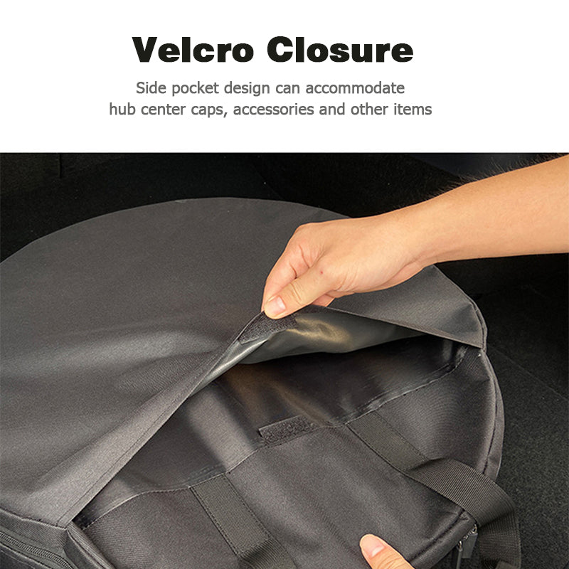 1PC Multi-Functional Model 3/Y Aero Wheel Cover Hubcap Oxford Cloth Storage Bag with Large Capacity