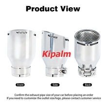 Load image into Gallery viewer, Universal Chrome Exhaust Pipe Tip