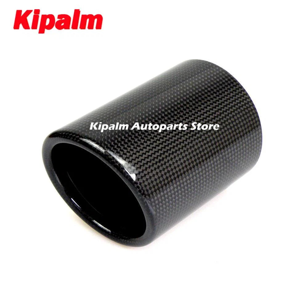 1PCS Car Universal Exhaust Pipe Carbon Fiber Cover Muffler Pipe Case Housing Without Logo