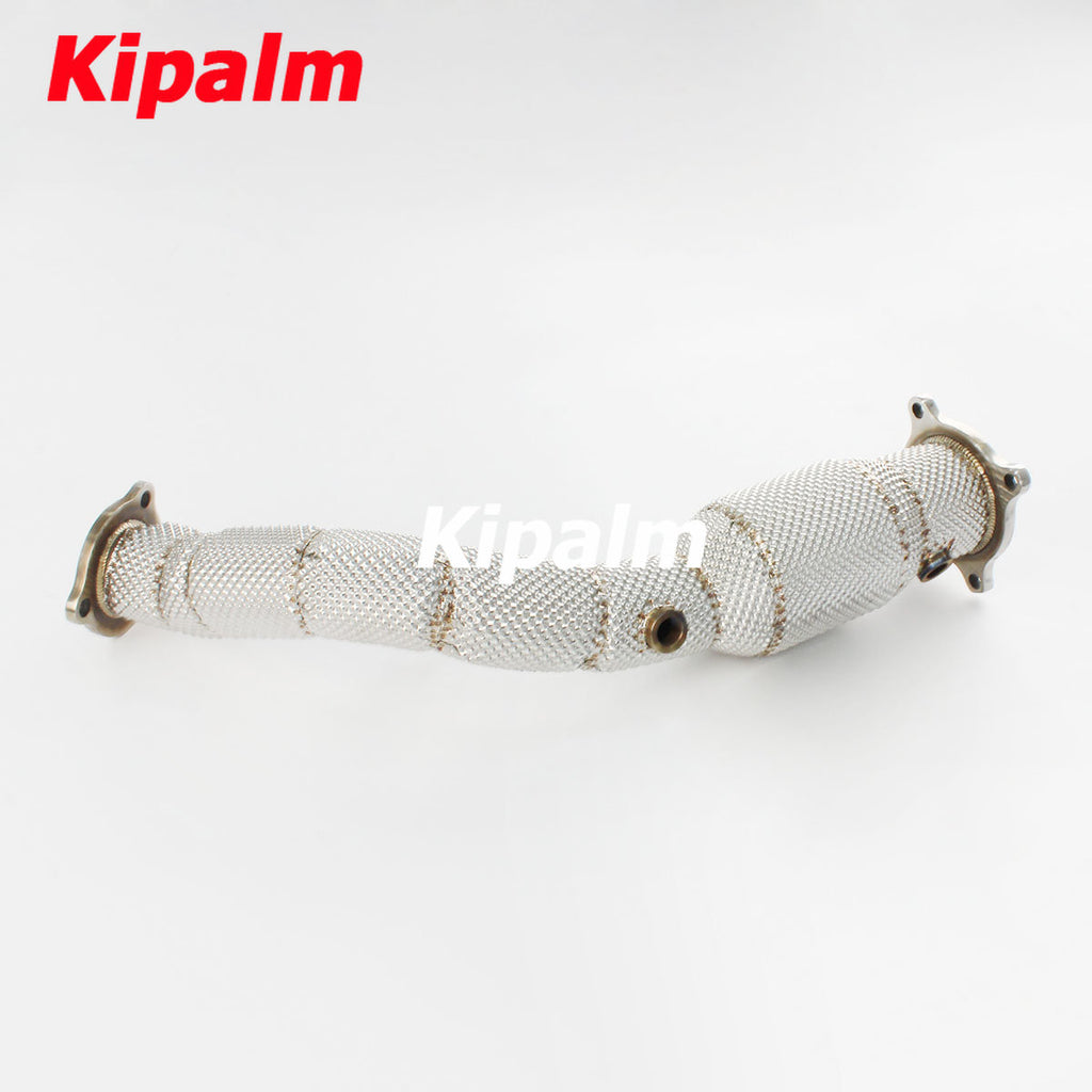 1PC Stainless Steel Performance Downpipe with Heat Shield for Audi A4/A5 2.0T B8/B8.5 2009-2015