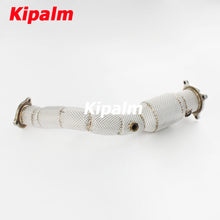 Load image into Gallery viewer, 1PC Stainless Steel Performance Downpipe with Heat Shield for Audi A4/A5 2.0T B8/B8.5 2009-2015