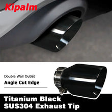 Load image into Gallery viewer, Universal Titanium Black Exhaust Pipe Tip