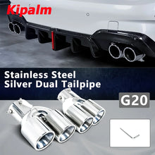 Load image into Gallery viewer, Dual Tips Exhaust Pipe for BMW 3 Series G20