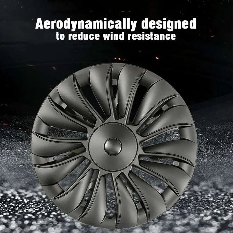 4PCS Tesla Model Y 2023 Full Coverage Sport Wheel Cover Cap 19 Inch Replacement Vehicle Hubcaps Accessories