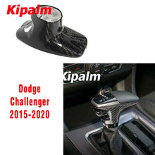 Load image into Gallery viewer, Real Carbon Fiber Car Gear Shift Cover Trim For Dodge Challenger Accessories 2015-2020