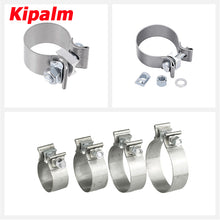 Load image into Gallery viewer, Kipalm Universal 304 Stainless Steel Car Turbo High Hardness O Band Clamp For Downpipe Header Manifold
