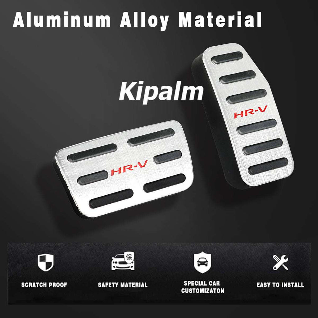 2pcs Aluminum Alloy Car Foot Rest Pedal Pads Cover with Rest Pedals Gas Brake Rest Pedal for Honda HRV