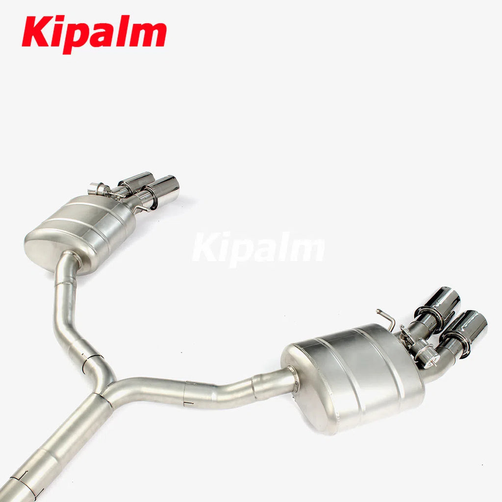 304 Stainless Steel Full Exhaust System Cat-back Fit for Audi A4L B9 2.0T 2017-2021 Forerunner