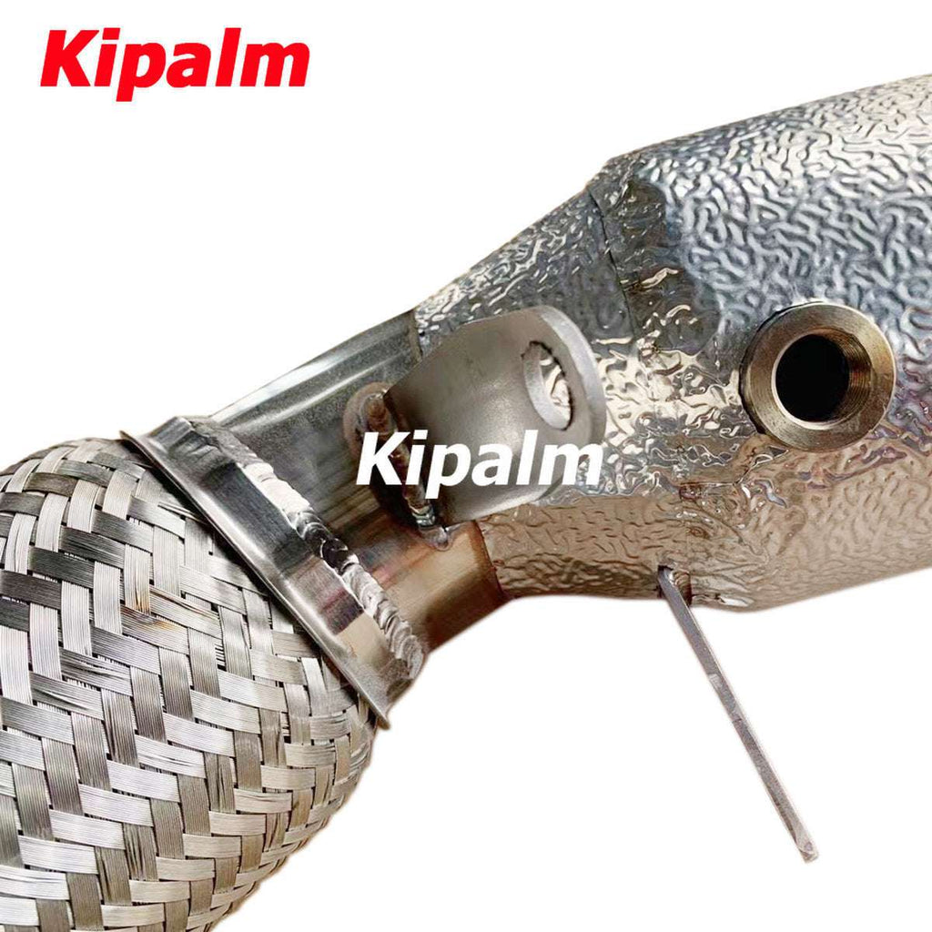 1PC Performance Downpipe with Heat Shield for BMW 3 Series B48 2.0T 2017 2018 2019