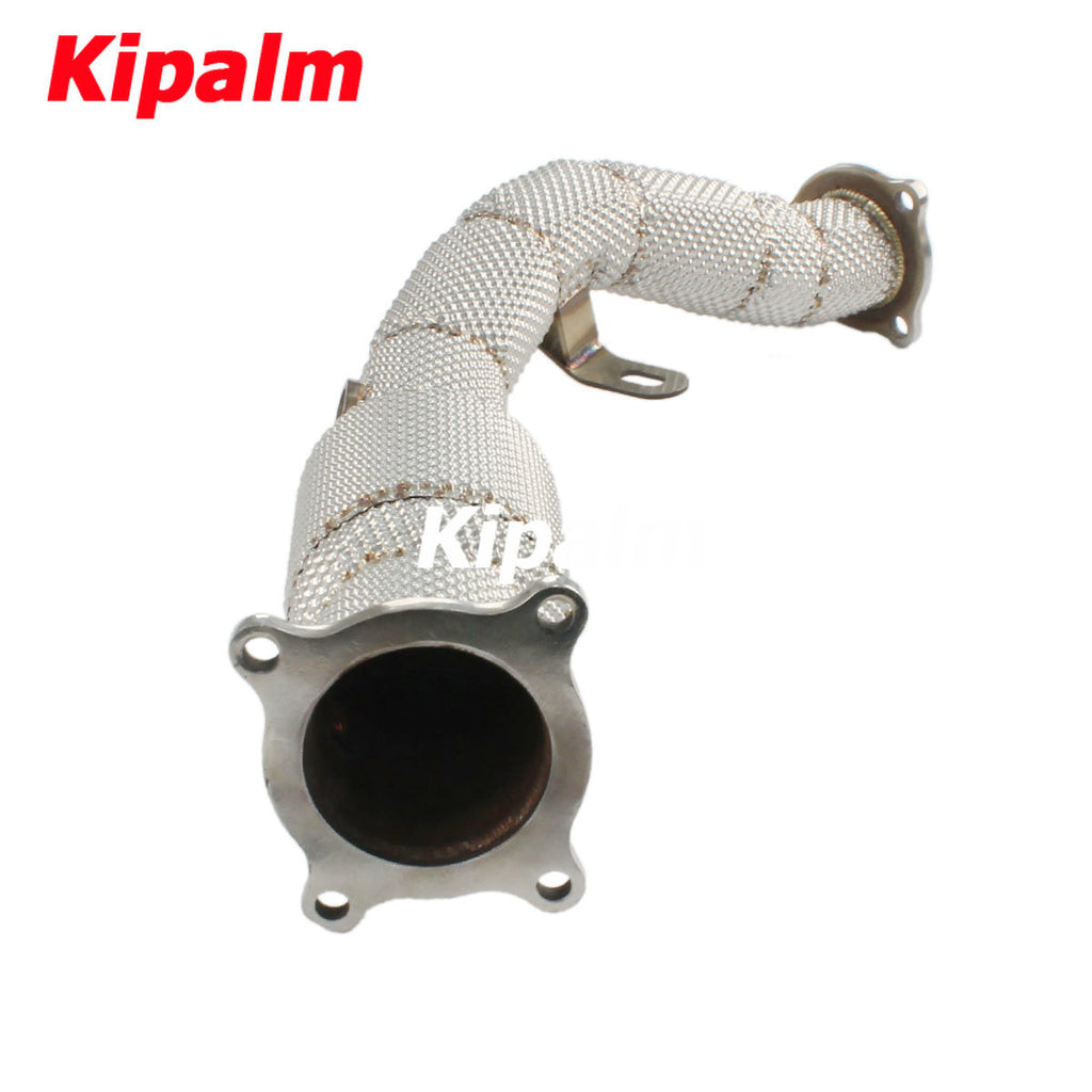 1PC Stainless Steel Performance Downpipe with Heat Shield for Audi A4/A5 2.0T B8/B8.5 2009-2015