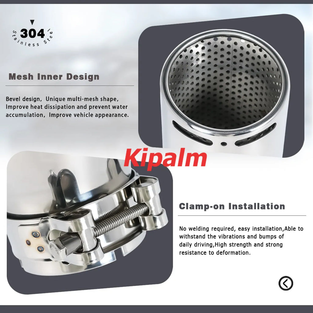 Universal Chrome Exhaust Pipe Tip