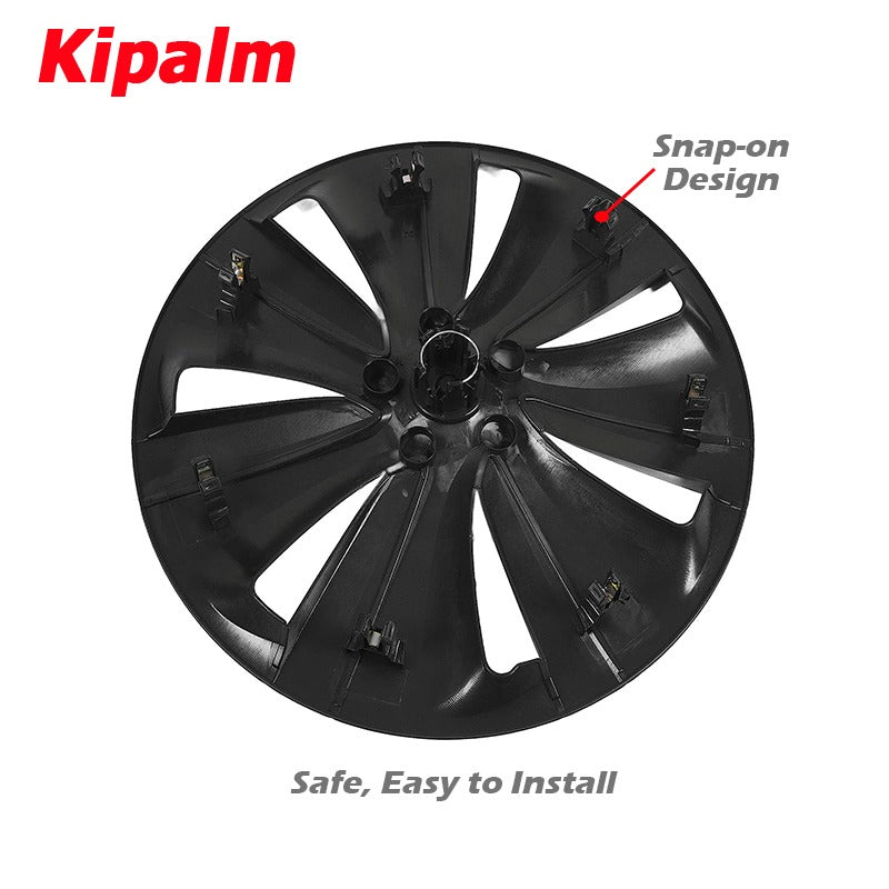 19 Inch Tesla Accessories Model Y Full Coverage Wheel Cover Cap Replacement Vehicle Hubcaps
