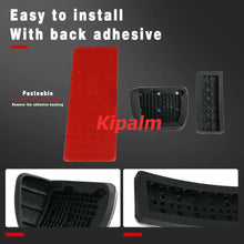 Load image into Gallery viewer, 3pcs Stainless Steel Car Foot Rest Pedal Pads Cover with Rest Pedals Gas Brake Rest Pedal for Mecerdes Benz GLA CLA A B Class LHD