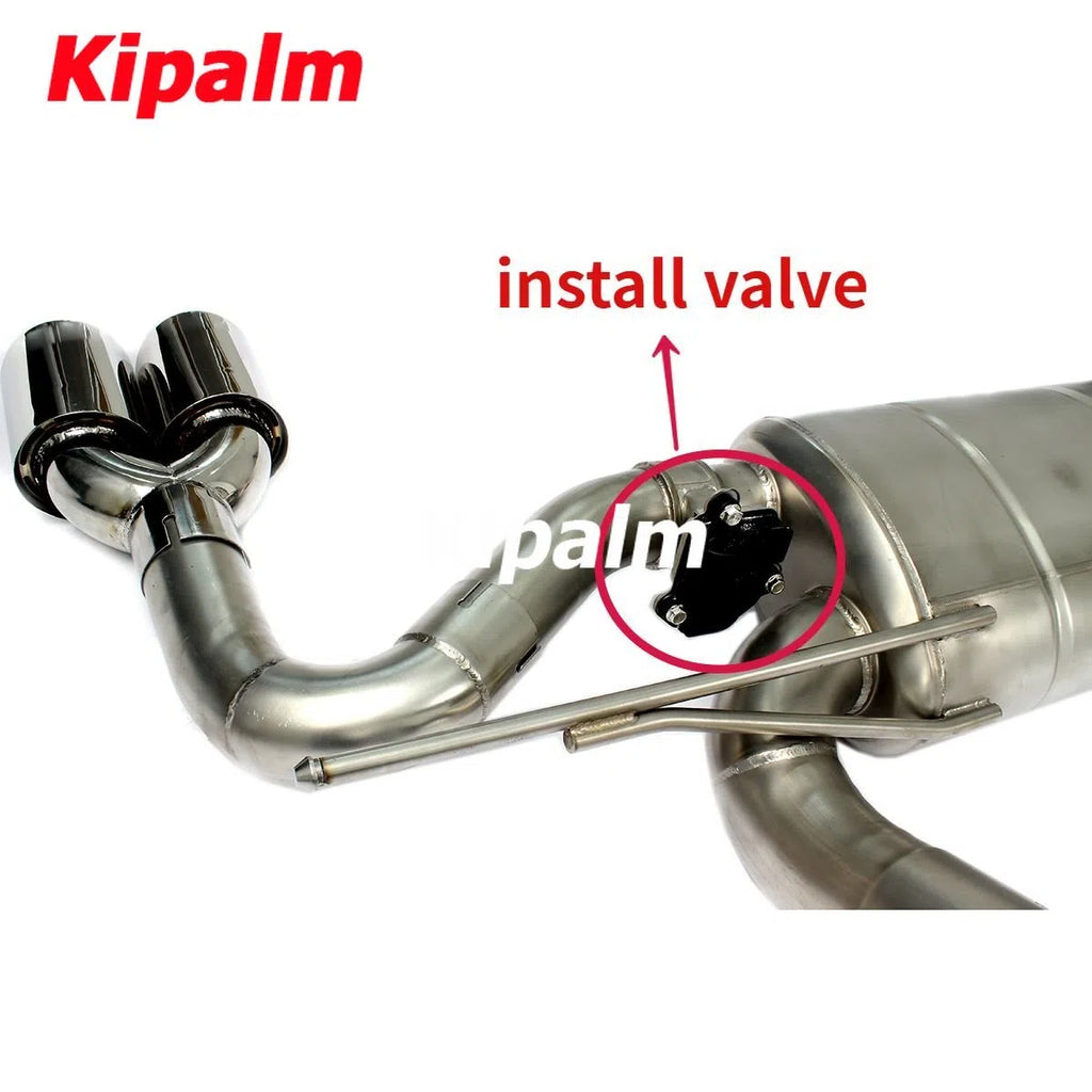 Dual M Performance BMW 5 Series G38 B48 2018 2019 2020 2.0T/3.0T with Valve Muffler Chrome Cat-back