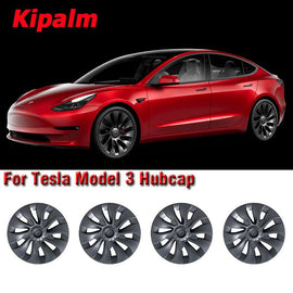 WHC3003 4PCS Tesla Model 3 18inch Wheel Covers Hub Cap Without Logo Hubcaps in Stock