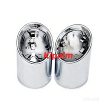 Load image into Gallery viewer, 2 PCS Black Stainless Steel Exhaust Pipe Chrome Muffler Tip Fits for BMW G20 G21 G22 320i 330i 420i 425i