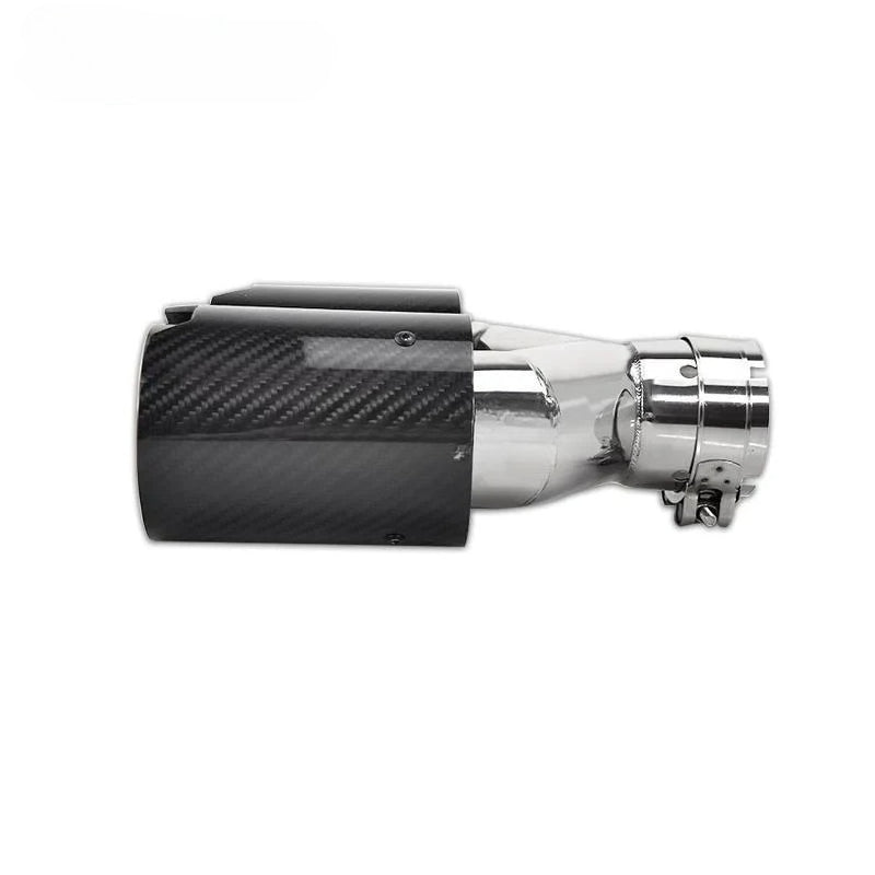 M Performance Y Style Dual Carbon Fiber Gold Stainless Steel Exhaust Pipe End Pipes Muffler Tips for BMW Series