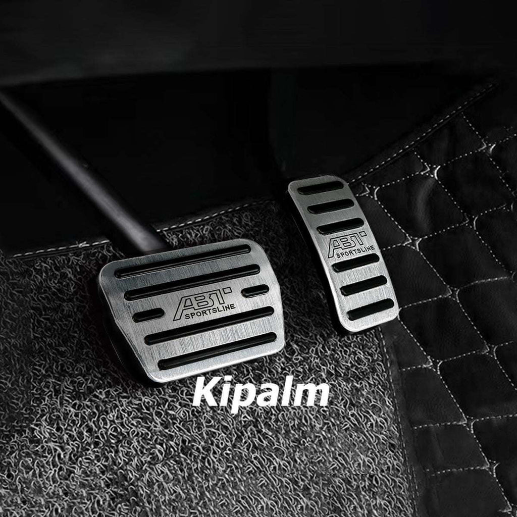 2pcs Volkswagen Aluminum Alloy Car Foot Rest Pedal Pads Cover with Rest Pedals Gas Brake Rest Pedal AT