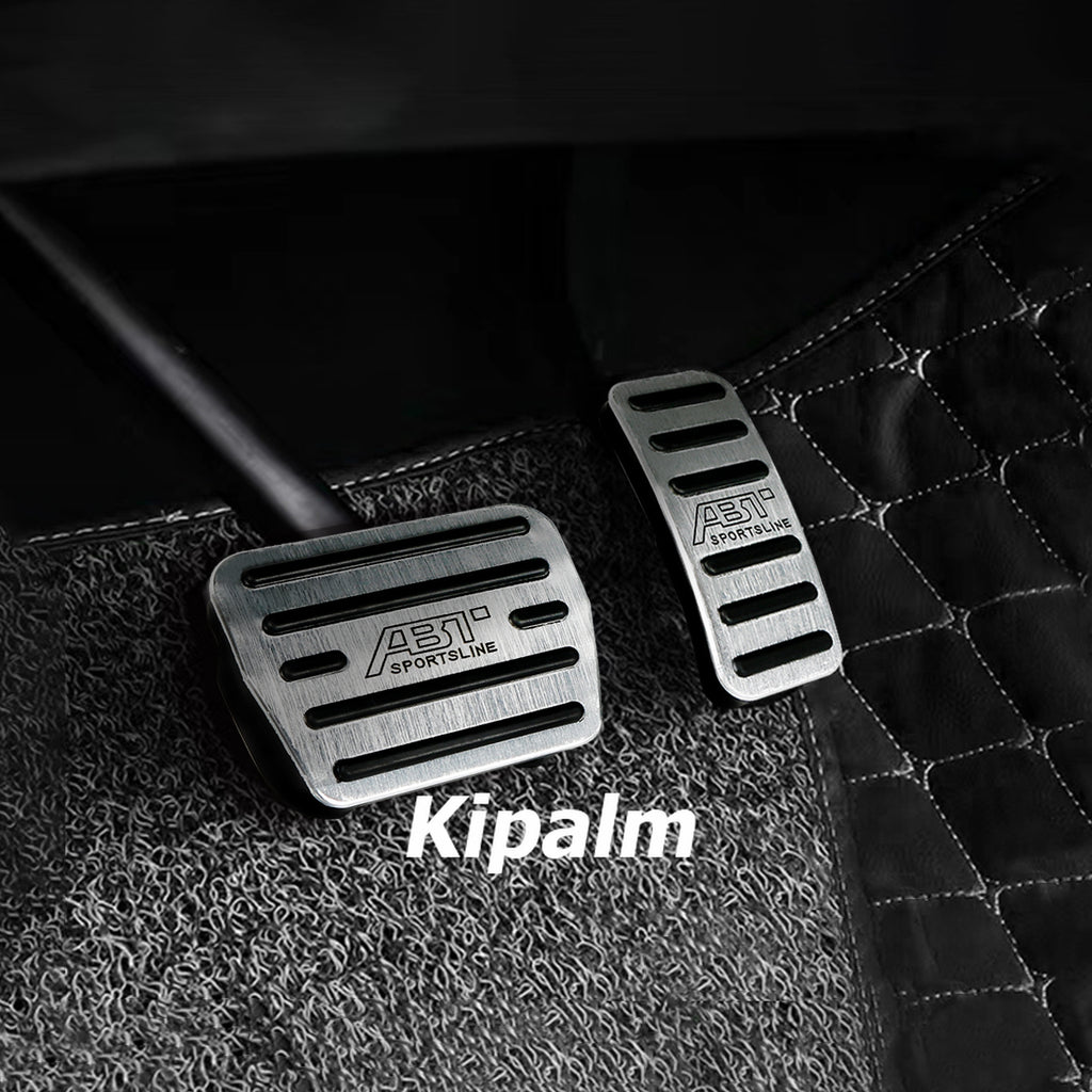 2pcs Volkswagen Aluminum Alloy Car Foot Rest Pedal Pads Cover with Rest Pedals Gas Brake Rest Pedal AT