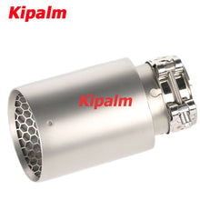Load image into Gallery viewer, 1PC Honeycomb Holes 304 Stainless Steel Car Muffler Tip Exhaust Pipe System for VW Golf 6 Golf 7 Golf R GTI Tiguan Muffler Cutter