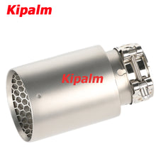 Load image into Gallery viewer, 1PC Honeycomb Holes 304 Stainless Steel Car Muffler Tip Exhaust Pipe System for VW Golf 6 Golf 7 Golf R GTI Tiguan Muffler Cutter