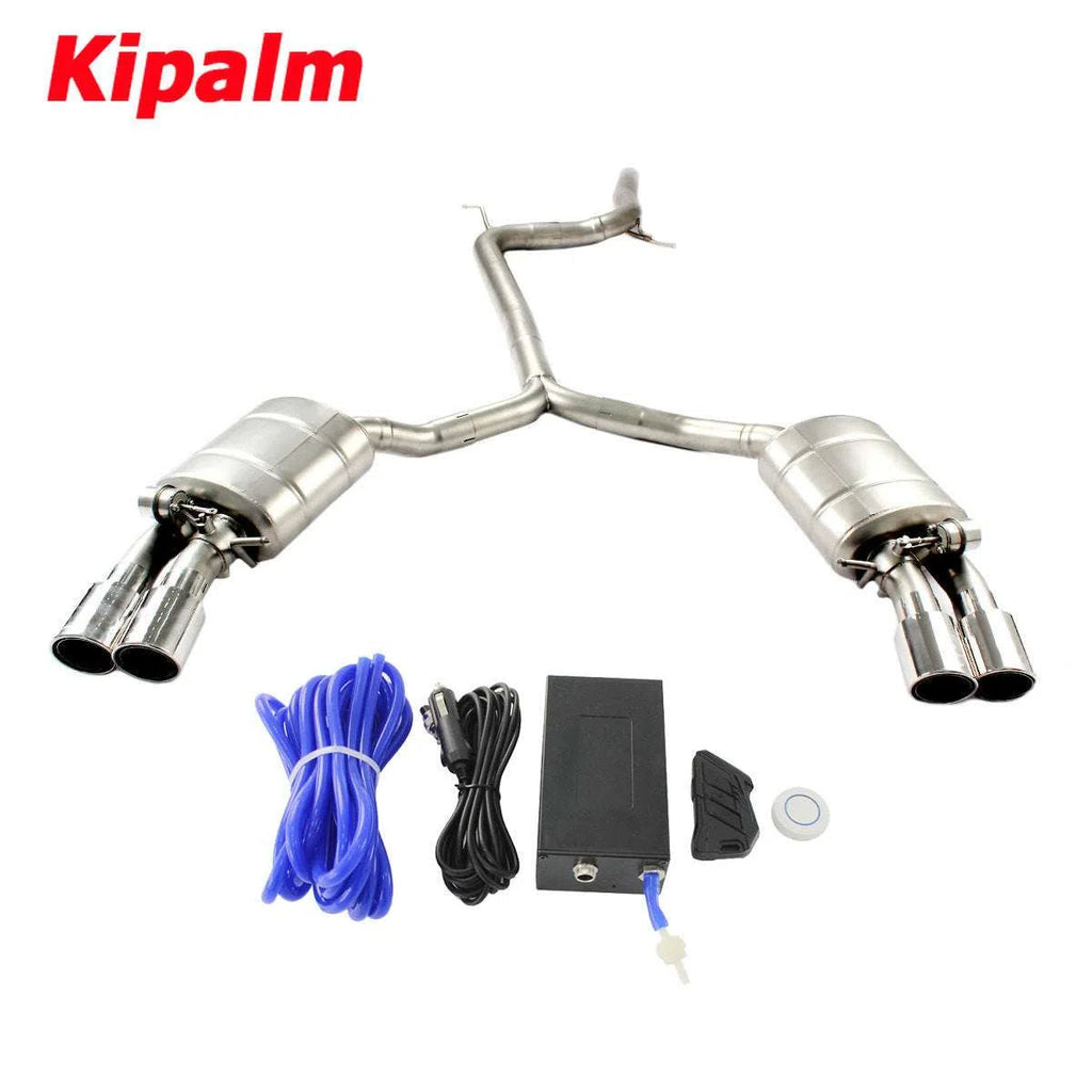 304 Stainless Steel Full Exhaust System Cat-back Fit for Audi A4L B9 2.0T 2017-2021 Forerunner