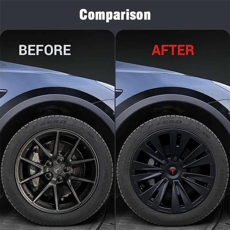 WHCY003 New Brand Style ABS Tesla Model Y Wheel Protection Cover Hubcap Replacement Parts (4pcs/set)