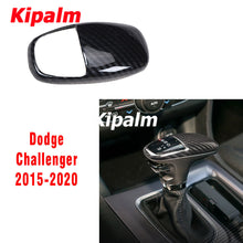 Load image into Gallery viewer, Real Carbon Fiber Car Gear Shift Cover Trim For Dodge Challenger Accessories 2015-2020