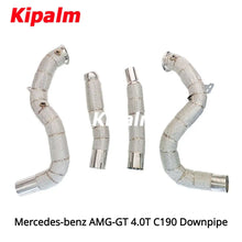 Load image into Gallery viewer, 1PC 304 Stainless Steel Downpipe for Mercedes-benz AMG-GT 4.0T C190 2016-2019