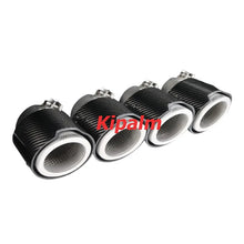 Load image into Gallery viewer, Black Carbon Fiber Exhaust Tips for BMW M5 G90 G99