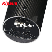 Load image into Gallery viewer, 4 PCS Black Carbon Fiber M Performance Exhaust Pipe Muffler Tip Stainless Steel Fits for BMW M3 G80 M4 G82 G83 G87