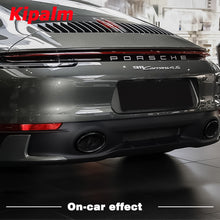 Load image into Gallery viewer, 1pair OEM Titanium Black Stainless Steel Exhaust Tip for Porsche 911 Carrera 2019-2024 Car Accessories
