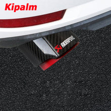 Load image into Gallery viewer, Universal Gloss Carbon Fiber Red Inner Exhaust Pipe Muffler Tips Tailpipe Ends with AK logo