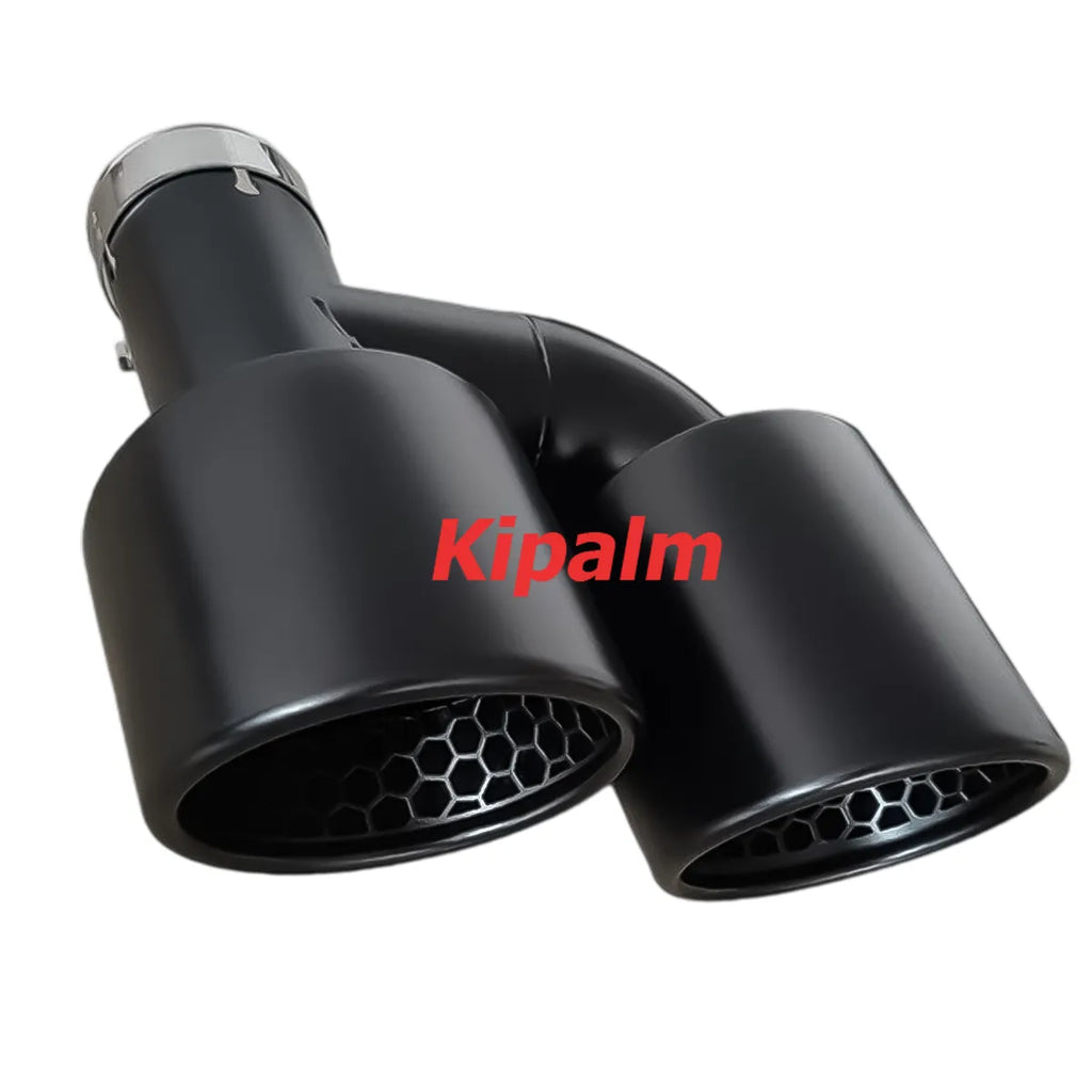 Matte Black Stainless Steel Exhaust Tail Tips for VW Golf