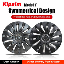 Load image into Gallery viewer, 4PCS Tesla Model Y 2023 Symmetrical Full Coverage Sport 19 Inch Wheel Cover Cap Replacement Vehicle Hubcaps Accessories