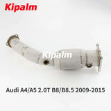 1PC Stainless Steel Performance Downpipe with Heat Shield for Audi A4/A5 2.0T B8/B8.5 2009-2015