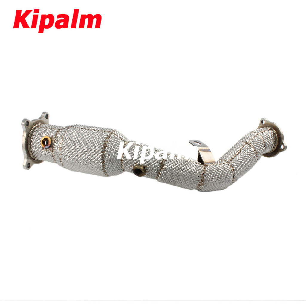 1PC Stainless Steel Performance Downpipe with Heat Shield for Audi A4/A5 2.0T B8/B8.5 2009-2015