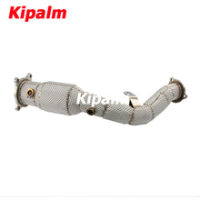 Load image into Gallery viewer, 1PC Stainless Steel Performance Downpipe with Heat Shield for Audi A4/A5 2.0T B8/B8.5 2009-2015