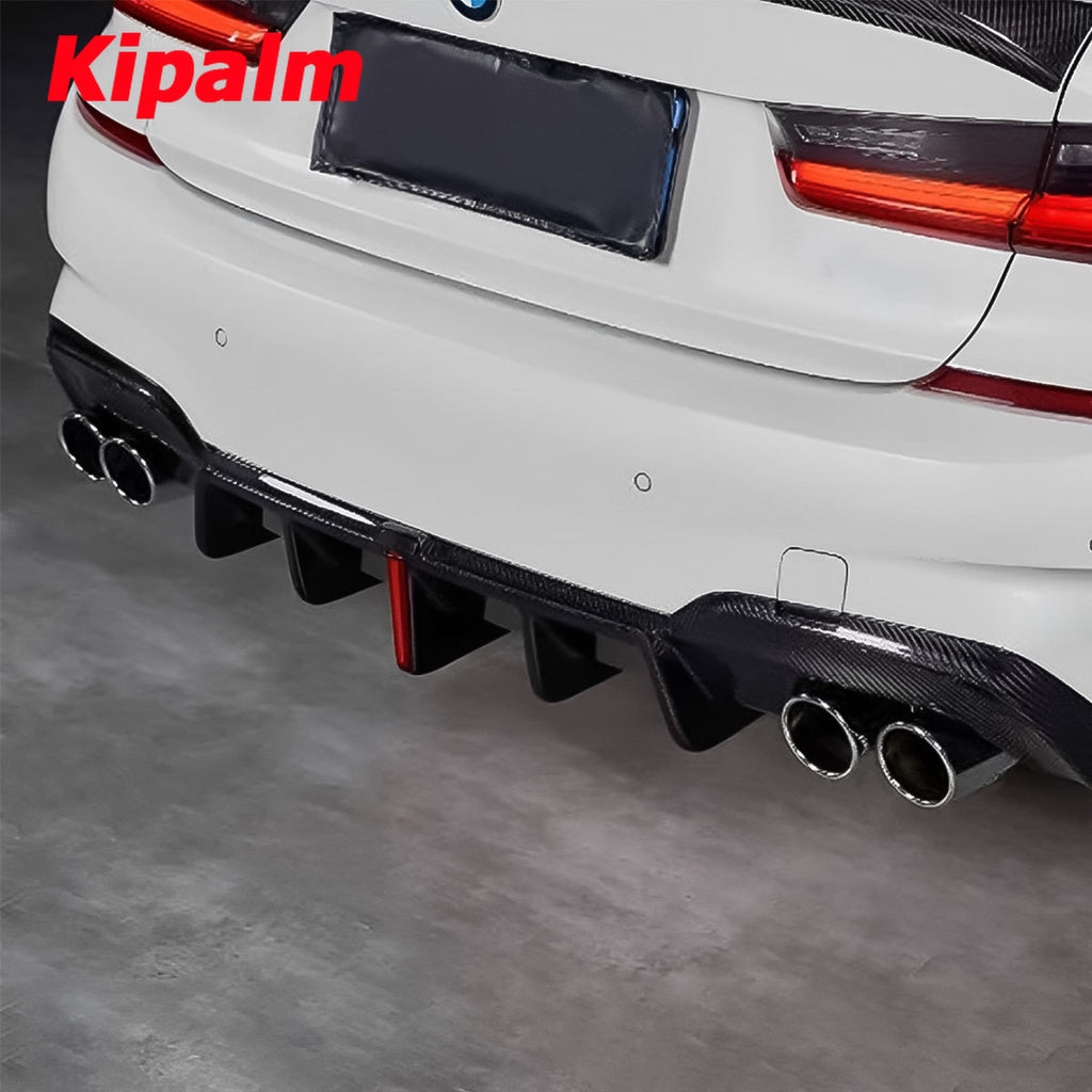 1 Pair Dual Tips Chrome Black Stainless Steel Exhaust Pipe for BMW 3 Series G20 Oval Shape Tailpipe